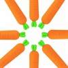 Ручка фигурная шариковая ЮНЛАНДИЯ "Морковка", мягкий силиконовый корпус, СИНЯЯ, пишущий узел 0,7 мм, 143778 - фото 2587796