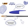 Ручки шариковые BIC "Cristal Original", НАБОР 10 шт., СИНИЕ, узел 1 мм, линия письма 0,32 мм, пакет, 830863 - фото 2587868