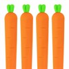 Ручка фигурная шариковая ЮНЛАНДИЯ "Морковка", мягкий силиконовый корпус, СИНЯЯ, пишущий узел 0,7 мм, 143778 - фото 2588220