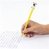 Ручка с топпером шариковая ЮНЛАНДИЯ "Собачка", корпус ассорти, СИНЯЯ, пишущий узел 0,7 мм, 143807 - фото 2588350