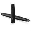 Ручка перьевая PARKER "IM Achromatic Black BT", черный матовый, нержавеющая сталь, синяя, 2127741 - фото 2588552