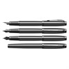 Ручка перьевая PARKER "IM Achromatic Black BT", черный матовый, нержавеющая сталь, синяя, 2127741 - фото 2589016