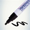 Маркер-краска лаковый (paint marker) MUNHWA, 4 мм, ЧЕРНЫЙ, нитро-основа, алюминиевый корпус, PM-01 - фото 2589047