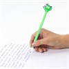 Ручка с топпером шариковая ЮНЛАНДИЯ "Цветущий кактус", корпус ассорти, СИНЯЯ, пишущий узел 0,7 мм, 143781 - фото 2589119