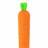 Ручка фигурная шариковая ЮНЛАНДИЯ "Морковка", мягкий силиконовый корпус, СИНЯЯ, пишущий узел 0,7 мм, 143778 - фото 2589123