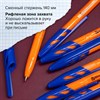 Ручки шариковые BRAUBERG "ULTRA ORANGE", СИНИЕ, НАБОР 10 штук, корпус оранжевый, узел 0,7 мм, 143571 - фото 2589618