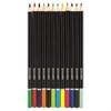 Карандаши цветные BRAUBERG "Artist line", 12 цветов, черный корпус, заточенные, высшее качество, 180539 - фото 2595595