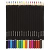 Карандаши цветные BRAUBERG "Artist line", 18 цветов, черный корпус, шестигранные, грифель 3 мм, натуральное дерево, 180554 - фото 2595712
