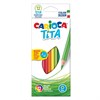 Карандаши цветные CARIOCA "Tita", 12 цветов, пластиковые, грифель 3 мм, шестигранные, европодвес, 42793 - фото 2596248