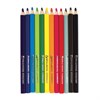 Карандаши цветные утолщенные BRAUBERG, 12 цветов, трехгранные, картонная упаковка, 180836 - фото 2596254
