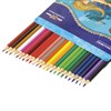Карандаши цветные BRAUBERG "Морские легенды", 24 цвета, заточенные, картонная упаковка с блестками, 180561 - фото 2596701