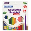 Карандаши цветные BRAUBERG PREMIUM, 24 цвета, шестигранные, грифель 3,3 мм, 181658 - фото 2597379