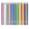 Карандаши цветные ПИФАГОР "СКАЗОЧНЫЙ ГОРОД", 18 цветов, черный пластик, заточенные, 181584 - фото 2597539