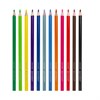 Карандаши цветные BRAUBERG PREMIUM, 12 цветов, трехгранные, грифель 3,3 мм, 181651 - фото 2597950