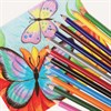 Карандаши цветные ПИФАГОР "ЖИРАФ", 18 цветов, пластиковые, классические заточенные, 181251 - фото 2598416