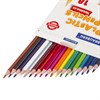 Карандаши цветные BRAUBERG PREMIUM, 18 цветов, трехгранные, грифель 3 мм, 181662 - фото 2599038