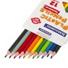 Карандаши цветные BRAUBERG PREMIUM, 12 цветов, пластиковые, трехгранные, грифель 3 мм, 181661 - фото 2599347