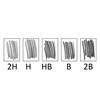 Карандаши чернографитные разной твердости НАБОР 6 штук, 2H-2B, BRAUBERG "Line", 180650 - фото 2599478
