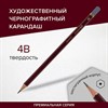 Карандаш чернографитный художественный 4B, 1 шт., BRAUBERG ART "PREMIERE", ВЫСШЕЕ КАЧЕСТВО, 181889 - фото 2602179