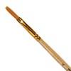 Кисть ПИФАГОР, СИНТЕТИКА, плоская, № 4, деревянная лакированная ручка, с колпачком, 200857 - фото 2607205