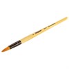 Кисть ПИФАГОР, СИНТЕТИКА, круглая, № 9, деревянная лакированная ручка, с колпачком, пакет с подвесом, 200849 - фото 2607300