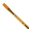 Кисть ПИФАГОР, СИНТЕТИКА, плоская, № 9, деревянная лакированная ручка, с колпачком, пакет с подвесом, 200862 - фото 2607418