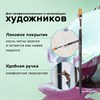 Кисть художественная проф. BRAUBERG ART CLASSIC, синтетика мягкая под колонок, плоск, № 8, кор руч, 200699 - фото 2607747