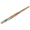 Кисть ПИФАГОР, ЩЕТИНА, плоская, № 16, деревянная лакированная ручка, пакет с подвесом, 200877 - фото 2607868