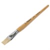 Кисть ПИФАГОР, ЩЕТИНА, плоская, № 12, деревянная лакированная ручка, пакет с подвесом, 200875 - фото 2608095