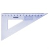 Треугольник пластиковый 30х13 см, ПИФАГОР, тонированный, прозрачный, 210617 - фото 2608788
