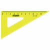 Набор чертежный малый ПИФАГОР (линейка 16 см, 2 треугольника, транспортир), неоновый, европодвес, 210625 - фото 2609594