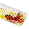 Линейка пластиковая 15 см, ПИФАГОР "Бабочки", цветная печать, с волнистым краем, европодвес, 210635 - фото 2609844
