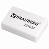 Ластик BRAUBERG "Classic", 26х17х7 мм, белый, прямоугольный, 221033 - фото 2610149