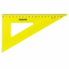 Набор чертежный большой ПИФАГОР (линейка 30 см, 2 треугольника, транспортир), прозрачный, неоновый, пакет, 210629 - фото 2610212