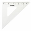 Набор чертежный средний ПИФАГОР (линейка 20 см, 2 треугольника, транспортир), прозрачный, бесцветный, пакет, 210627 - фото 2610271