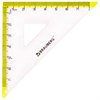 Набор чертежный малый BRAUBERG "FRESH ZONE" (линейка 15 см, 2 треугольника, транспортир), желтая шкала, 210762 - фото 2610400