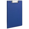 Папка-планшет BRAUBERG, А4 (340х240 мм), с прижимом и крышкой, картон/ПВХ, РОССИЯ, синяя, 221489 - фото 2610539