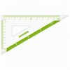 Набор чертежный ЮНЛАНДИЯ "ГЕОМЕТРИЯ" (линейка 18 см, 2 треугольника, транспортир), зеленая шкала, 210740 - фото 2610695