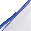 Папка-конверт на молнии А4 (230х333 мм), прозрачная, молния синяя, 0,11 мм, BRAUBERG, 221010 - фото 2610725