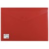 Папка-конверт с кнопкой BRAUBERG, А4, до 100 листов, непрозрачная, красная, СВЕРХПРОЧНАЯ 0,2 мм, 221364 - фото 2610728