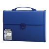 Папка-портфель пластиковая BRAUBERG А4 (332х245х35 мм), 13 отделений, синяя, 221379 - фото 2610769