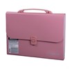 Папка-портфель пластиковая BRAUBERG А4 (327х254х30 мм), 13 отделений, розовая, 221441 - фото 2610837