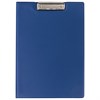 Папка-планшет BRAUBERG, А4 (340х240 мм), с прижимом и крышкой, картон/ПВХ, РОССИЯ, синяя, 221489 - фото 2610855