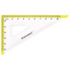 Набор чертежный малый BRAUBERG "FRESH ZONE" (линейка 15 см, 2 треугольника, транспортир), желтая шкала, 210762 - фото 2610934