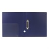 Папка на 2 кольцах BRAUBERG "Диагональ", 40 мм, темно-синяя, до 300 листов, 0,9 мм, 221348 - фото 2610952