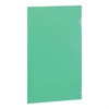 Папка-уголок жесткая BRAUBERG, зеленая, 0,15 мм, 221639 - фото 2610986