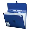 Папка-портфель пластиковая BRAUBERG А4 (332х245х35 мм), 13 отделений, синяя, 221379 - фото 2610990