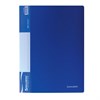 Папка 100 вкладышей BRAUBERG стандарт, синяя, 0,9 мм, 221609 - фото 2611176