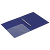 Папка с металлическим скоросшивателем и внутренним карманом BRAUBERG "Диагональ", темно-синяя, до 100 листов, 0,6 мм, 221352 - фото 2611221