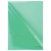 Папка-уголок жесткая BRAUBERG, зеленая, 0,15 мм, 221639 - фото 2611248